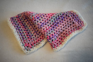 Petal Pink & Rainbow Fuzzy Cat Mat