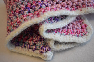 Petal Pink & Rainbow Fuzzy Cat Mat