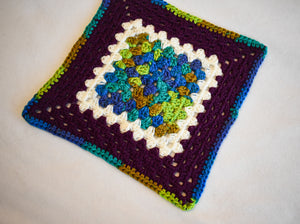 Purple & Blue-Green Cat Mat