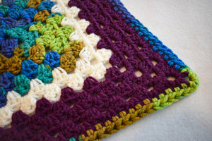 Purple & Blue-Green Cat Mat
