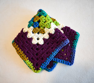 Purple & Blue-Green Cat Mat