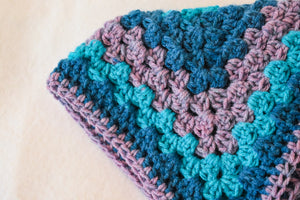 Blue & Purple Variegated Cat Mat
