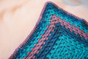 Blue & Purple Variegated Cat Mat