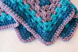 Blue & Purple Variegated Cat Mat