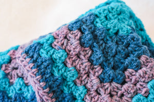 Blue & Purple Variegated Cat Mat