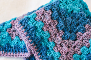 Blue & Purple Variegated Cat Mat