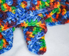 Load image into Gallery viewer, Rainbow Crochet Cat Mat Pet Blanket
