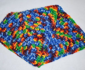 Rainbow Crochet Cat Mat Pet Blanket