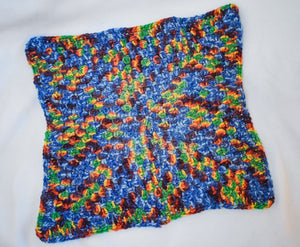 Rainbow Crochet Cat Mat Pet Blanket