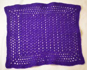 Purple Rectangular Cat Mat
