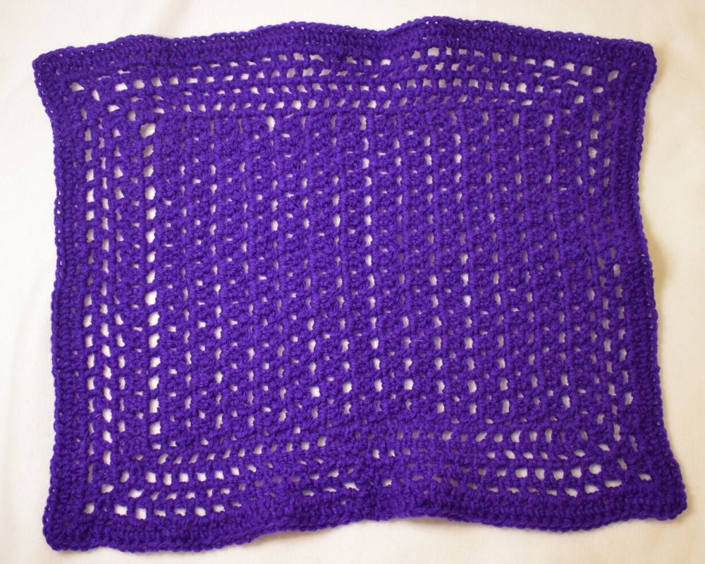Purple Rectangular Cat Mat