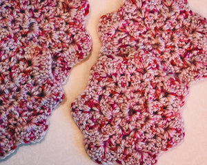 Rosy Pink Floral-Inspired Coasters (Set of 4)