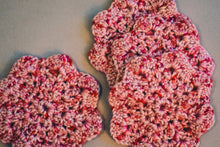 Load image into Gallery viewer, Rosy Pink Floral-Inspired Coasters (Set of 4)
