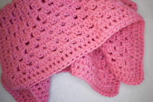 Pink Crochet Cat Mat