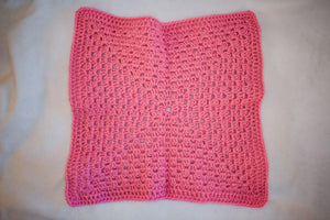 Pink Crochet Cat Mat