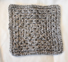 Load image into Gallery viewer, Charcoal Sky Crochet Cat Mat
