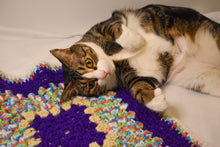 Load image into Gallery viewer, Purple Rainbow Cat Mat
