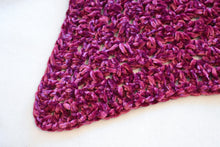 Load image into Gallery viewer, Velvet Burgundy Crochet Cat Mat
